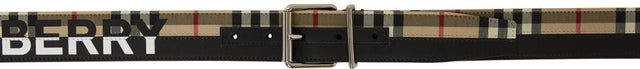 Burberry Black Logo Print Belt - Burberry Black Logo Courroie d'impression - 버버리 블랙 로고 인쇄 벨트