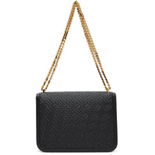 Burberry Black Medium Monogram TB Bag