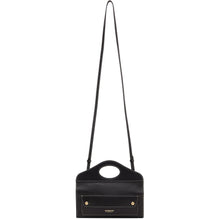 Burberry Black Mini Topstitched Pocket Bag - Burberry Noir Mini Sac de poche Topstitd - 버버리 블랙 미니 탑스팅 포켓 백