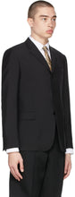 Burberry Black Mohair Tailored Relaxed Fit Blazer