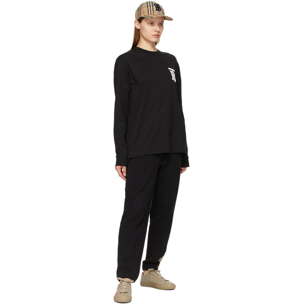Burberry Black Monogram Atherton Long Sleeve T-Shirt