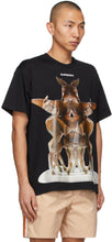 Burberry Black Oversized Kaleidoscope T-Shirt