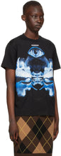 Burberry Black Oversized Shark Print T-Shirt