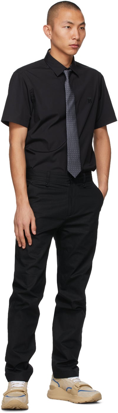 Burberry Black Sherwood Short Sleeve Shirt