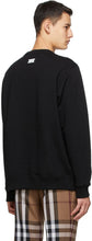 Burberry Black Slogan Print Sweatshirt