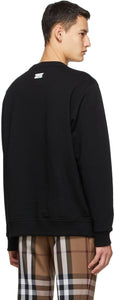 Burberry Black Slogan Print Sweatshirt