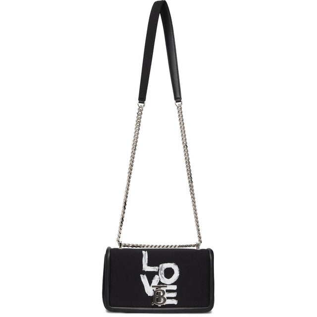 Burberry Black Small 'Love' Lola Bag - Burberry Noir petit 