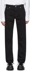 Burberry Black Straight-Leg Jeans - Jeans de jambe droite black burberry - 버버리 블랙 스트레이트 다리 청바지