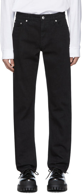 Burberry Black Straight-Leg Jeans - Jeans de jambe droite black burberry - 버버리 블랙 스트레이트 다리 청바지