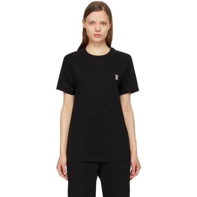 Burberry Black TB Monogram Parker T-Shirt - T-shirt Burberry Black Tb Monogram Parker Parker - 버버리 블랙 TB 모노그램 파커 티셔츠
