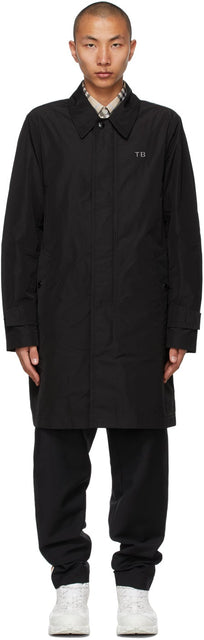 Burberry Black Taffeta TB Motif Car Coat - Burberry Black Taffeta TB motif manteau voiture - 버버리 블랙 Taffeta TB 모티브 자동차 코트