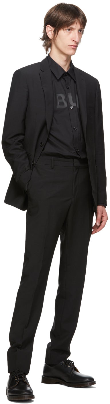 Burberry Black Wool Slim-Fit Suit