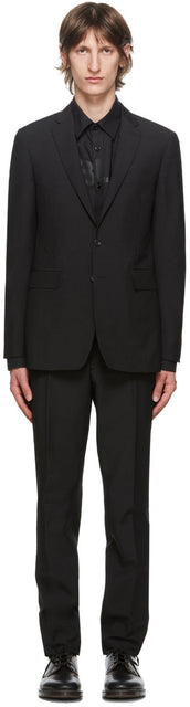 Burberry Black Wool Slim-Fit Suit - Costume mince en coupe de laine noire Burberry - 버버리 블랙 양모 슬림 피트 슈트