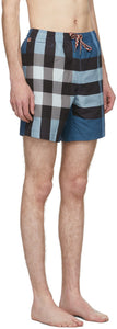 Burberry Blue Check Martin Swim Shorts