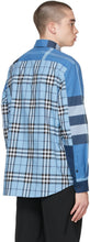 Burberry Blue Check Patchwork Shirt