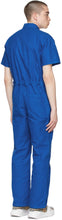 Burberry Blue Cotton Canvas Boiler Jumpsuit