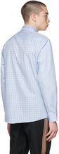 Burberry Blue Cotton Contrast Check Shirt