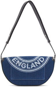 Burberry Blue Denim Olympia Bag