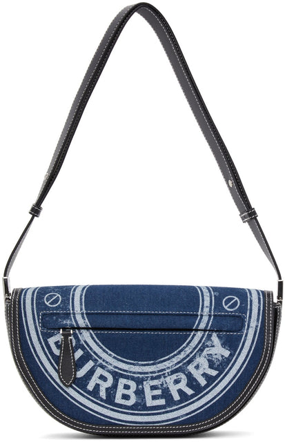 Burberry Blue Denim Olympia Bag - Sac Olympia Blue Denim Burberry Blue - 버버리 블루 데님 올림피아 가방
