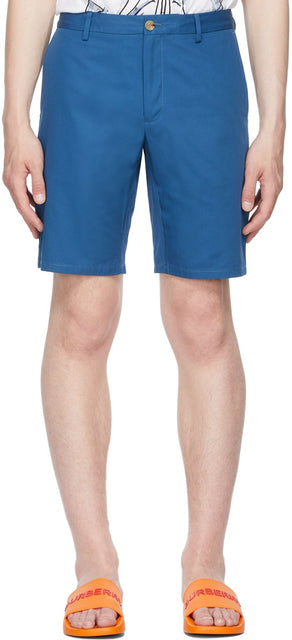 Burberry Blue Logo AppliquÃ© Chino Shorts - Burberry Blue Logo Appliquélo shorts - 버버리 블루 로고 Appliqué © Chino 반바지