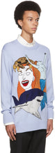 Burberry Blue Marine Sketch Sweater