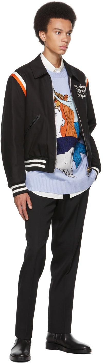Burberry Blue Marine Sketch Sweater