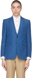 Burberry Blue Mohair Classic Fit Blazer - Barberry Blue Blue Mohair Classique Blazer - 버버리 블루 모헤어 클래식 맞는 블레이저