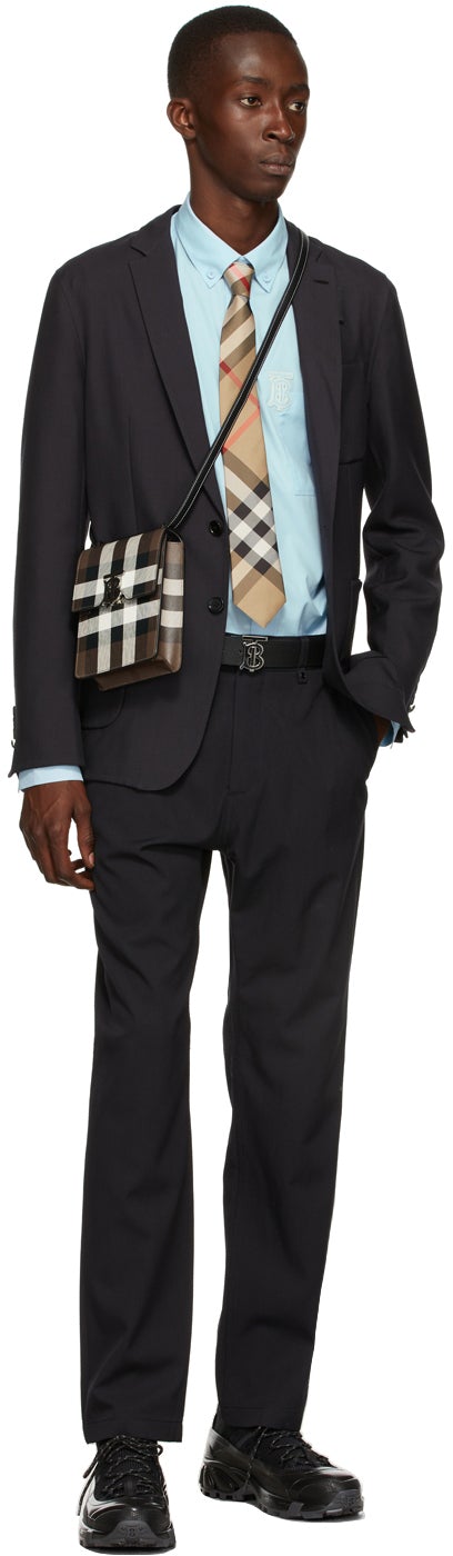 Burberry Blue Poplin Caddington Shirt