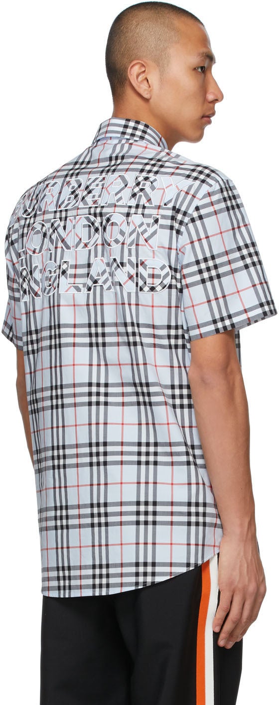 Burberry Vintage Check short-sleeve shirt - Blue