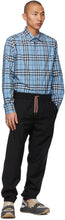 Burberry Blue Poplin Check Shirt