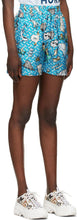 Burberry Blue Printed Tawney Shorts