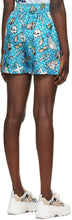 Burberry Blue Printed Tawney Shorts