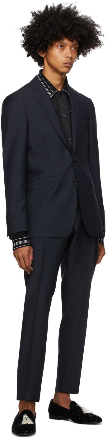 Burberry Blue Slim Suit