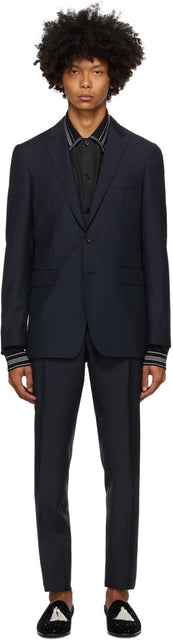 Burberry Blue Slim Suit - Costume slim bleu burberry - 버버리 블루 슬림 슈팅