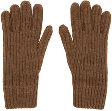 Burberry Brown Cashmere Lined Gloves - Gants doublés de cachemois brun burberry brun - 버버리 브라운 캐시미어 줄 지어 장갑