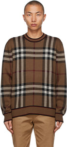 Burberry Brown Check Naylor Sweater - Burberry Brown Check Sweater Naylor - 버버리 브라운 체크 네일러 스웨터