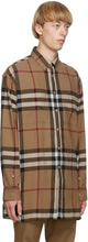 Burberry Brown Check Relaxed Fit Shirt