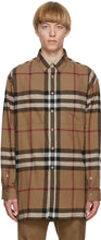 Burberry Brown Check Relaxed Fit Shirt - Burberry Brown Check T-shirt Fit décontracté - 버버리 브라운 점검 편안한 착용감