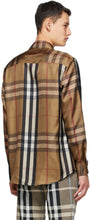 Burberry Brown Silk Twill Reconstructed Shirt