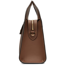 Burberry Brown Topstitched Small Pocket Bag