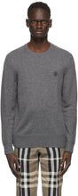 Burberry Grey Cashmere Monogram Motif Sweater - Pull motif monogramme de cachempe de cachempe de burberry gris - 버버리 그레이 캐시미어 모노그램 모티브 스웨터