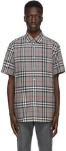 Burberry Grey Check Caxton Shirt - Burberry Gray Check Caxton Shirt - 버버리 그레이 체크 Caxton Shirt.