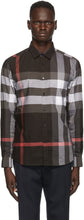 Burberry Grey Check Somerton Shirt - Burberry Grey Check Somerton Shirt - 버버리 그레이 체크 Somerton Shirt.