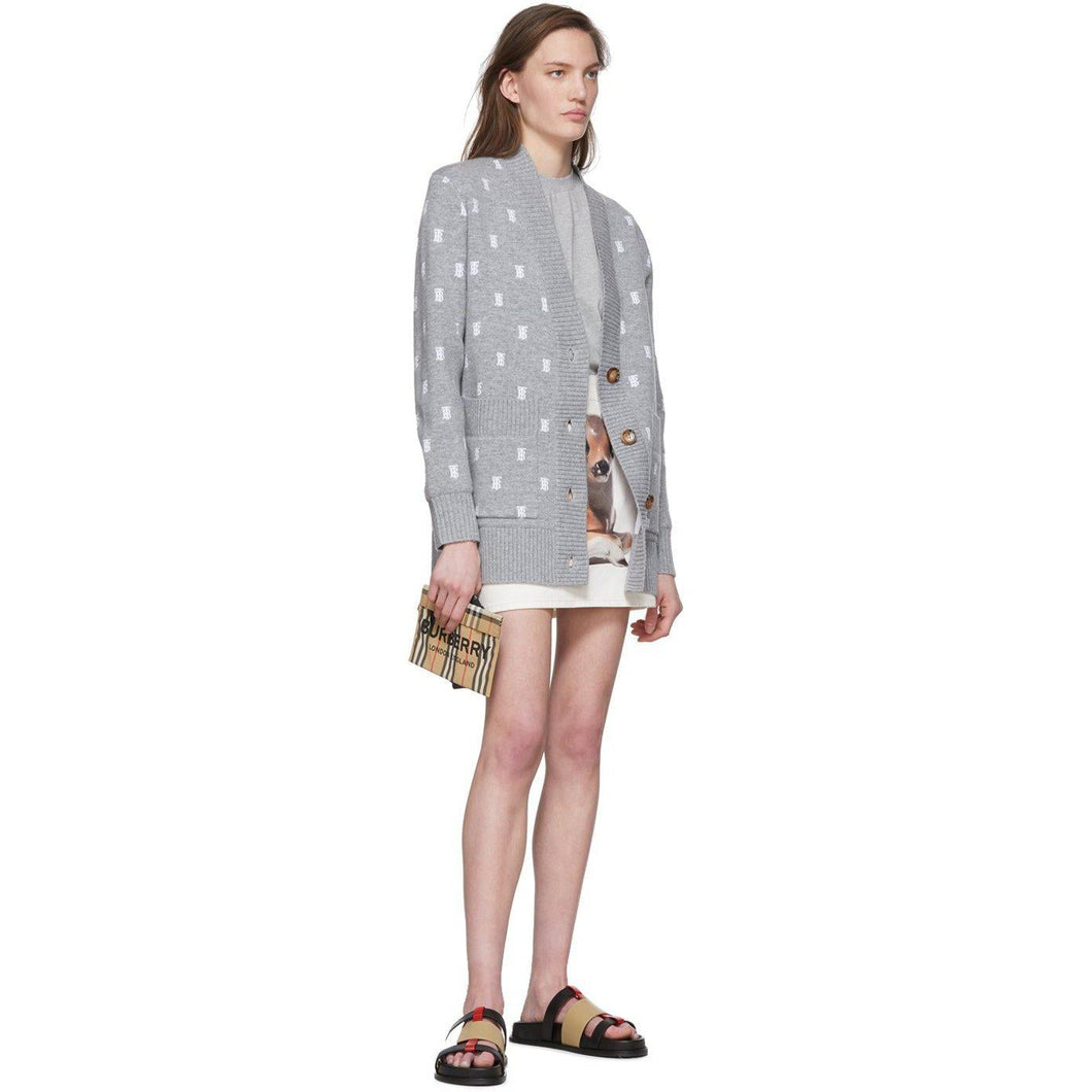 Burberry Grey Emerson T-Shirt - T-shirt Emerson Grey Burberry - 버버리 그레이 에머슨 티셔츠