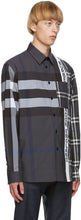 Burberry Grey Patchwork Talby Shirt