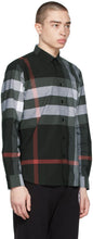 Burberry Grey Slim Somerton Check Shirt