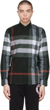 Burberry Grey Slim Somerton Check Shirt - Burberry Grey Slim Somerton Chemise Chemise - 버버리 그레이 슬림 쇼 턴 체크 셔츠