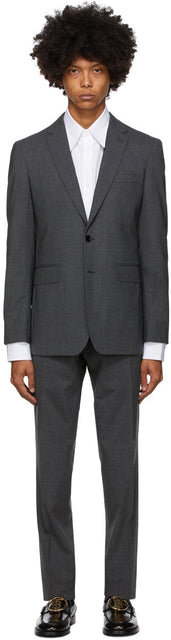 Burberry Grey Wool Slim Suit - Costume slim de laine gris burberry - 버버리 회색 양모 슬림 슈트