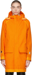 Burberry Orange Cut-Out Detail Coat - Burberry Orange Cut-Out Détail Manteau - 버버리 오렌지 컷 아웃 세부 코트