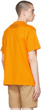 Burberry Orange Oversized Shark Graphic T-Shirt